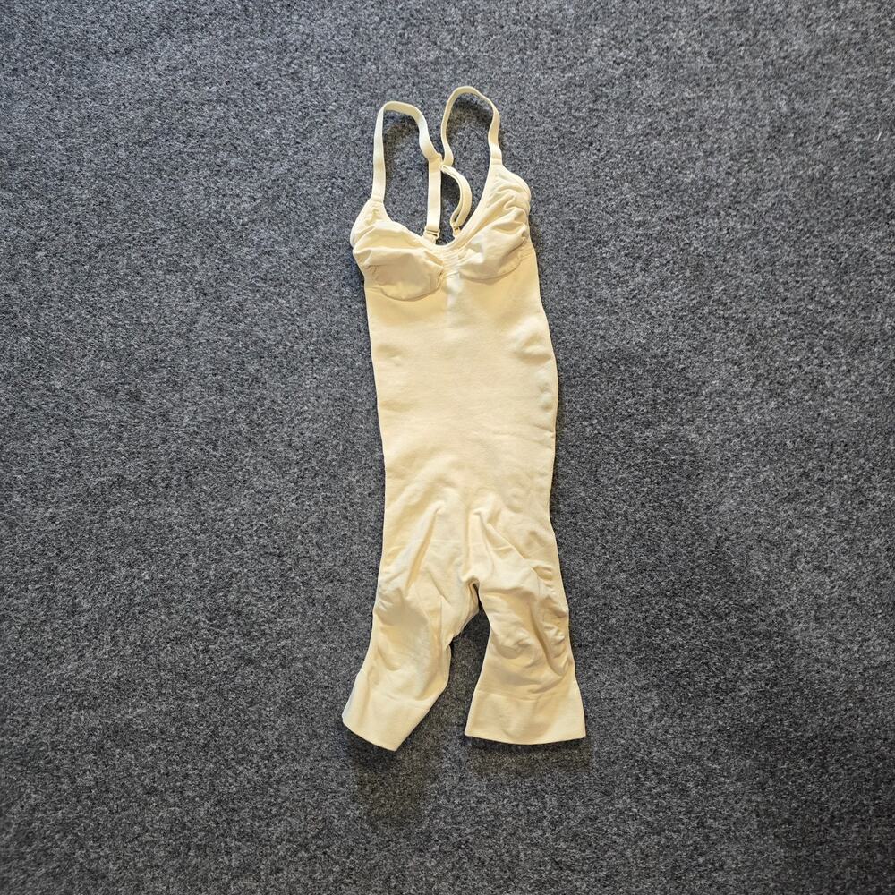 Halara Bodysuit Women Size XS Off White Shaping Stretch Compression Butt Lifting